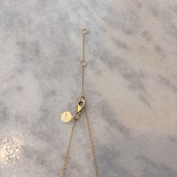 Stella and Dot necklace. Beautiful blue pendant on a dainty chain. - Picture 2 of 5